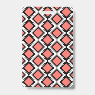 Aztec pattern badge