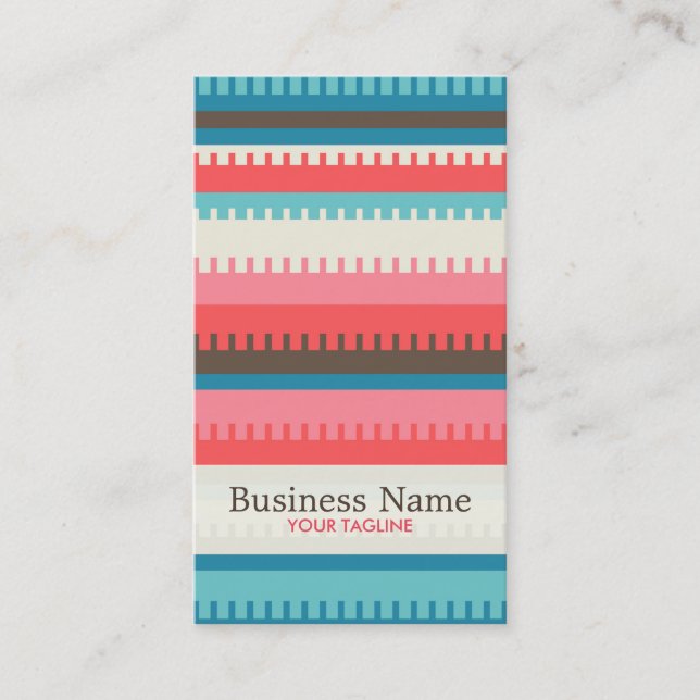 Aztec Pattern Business Card (Front)