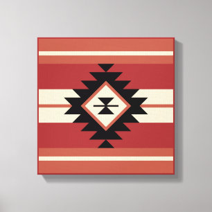 Aztec pattern canvas print