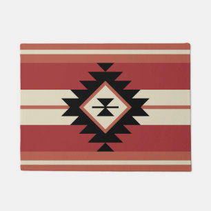 Aztec pattern doormat