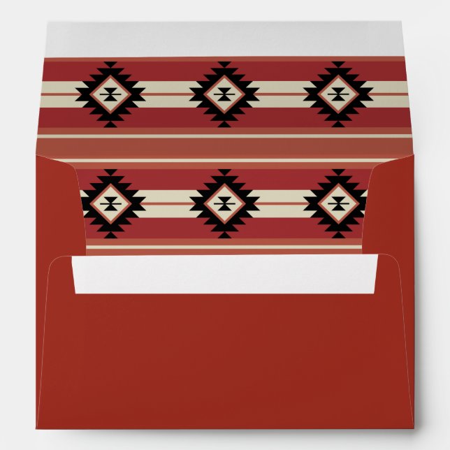 Aztec pattern envelope (Back (Bottom))