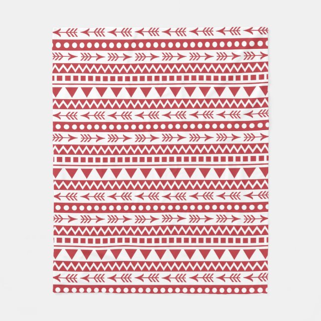 Aztec Pattern fleece blanket (Front)