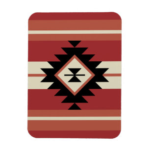 Aztec pattern magnet