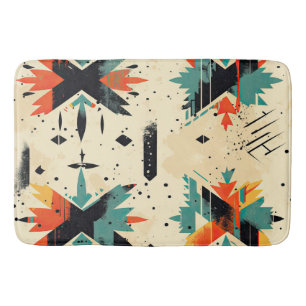 aztec pattern modern qunique stylish bath mat