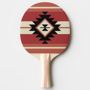 Aztec pattern ping pong paddle
