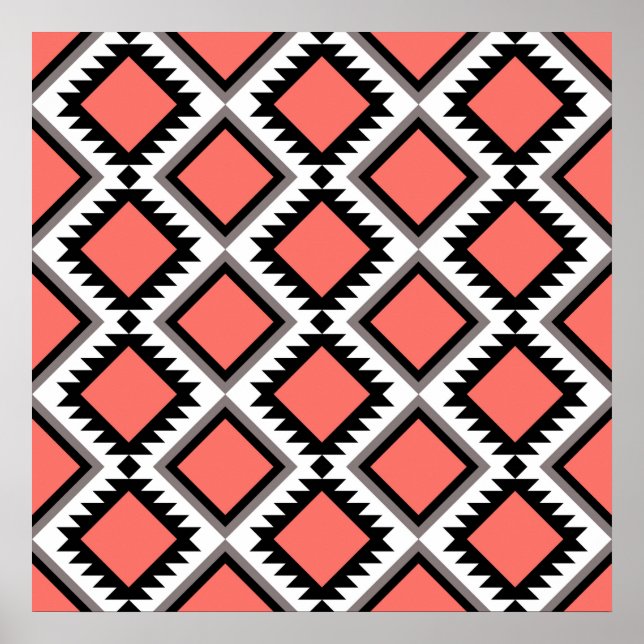 Aztec pattern poster (Front)