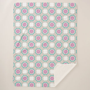 Aztec Pattern Sherpa Blanket