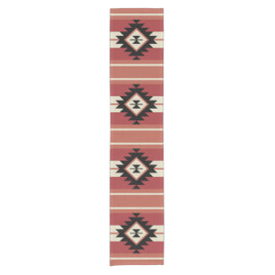 Aztec pattern short table runner