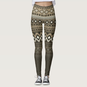 Aztec pattern stylish leggings