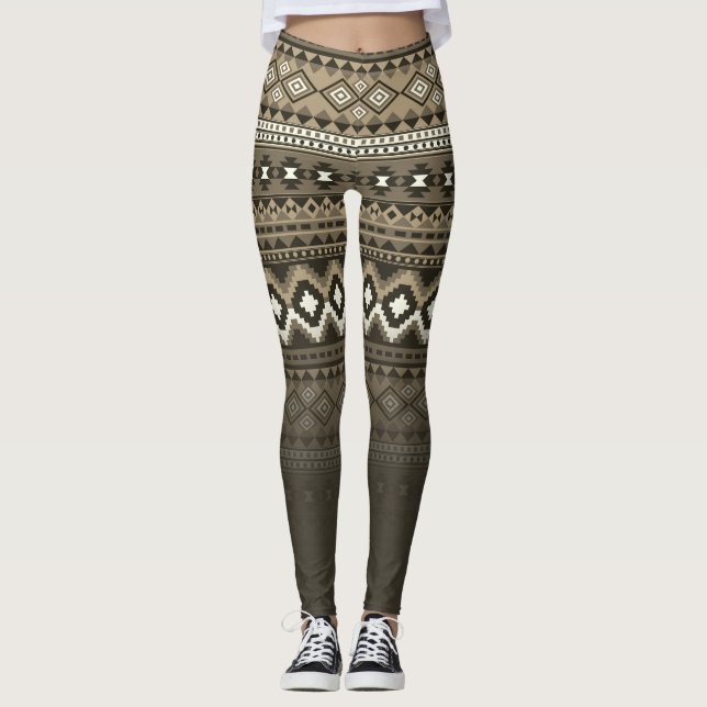 Aztec pattern stylish leggings (Front)