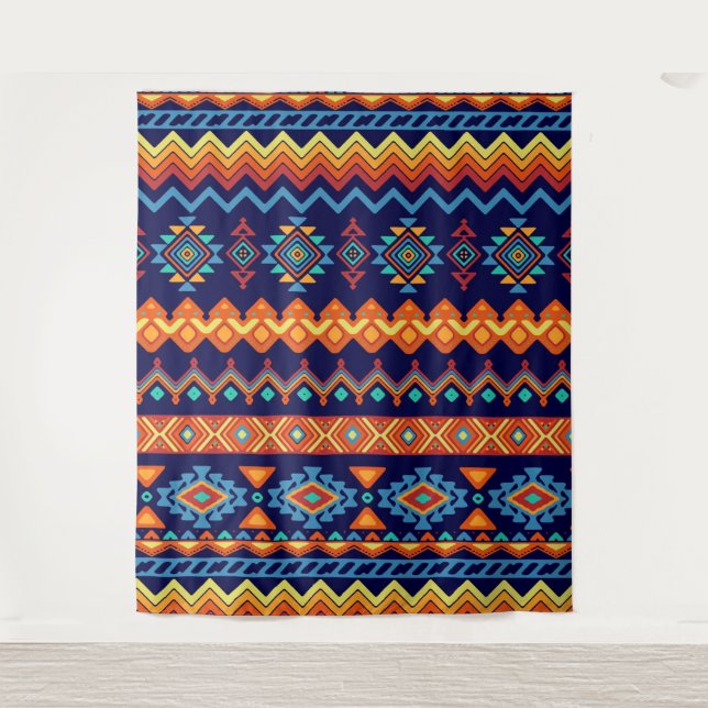Aztec Pattern Tapestry (Front)