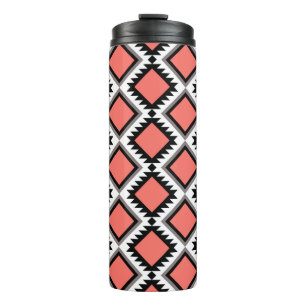 Aztec pattern thermal tumbler