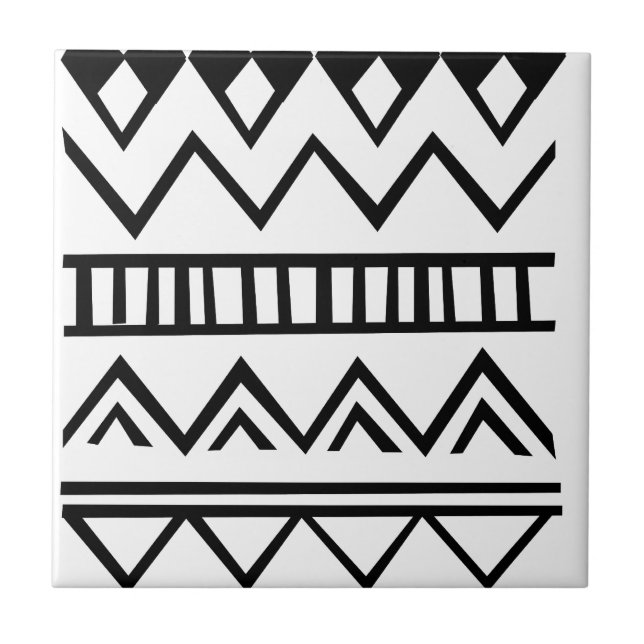 Aztec pattern tile (Front)