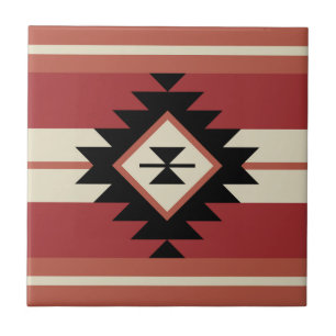 Aztec pattern tile