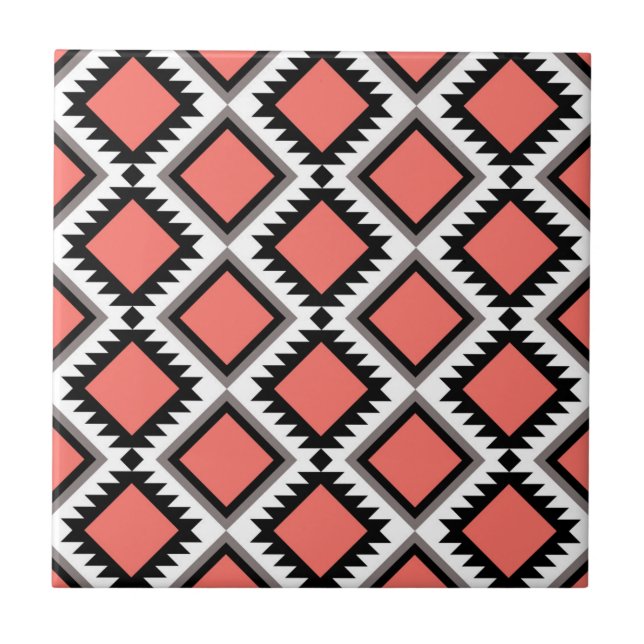 Aztec pattern tile (Front)