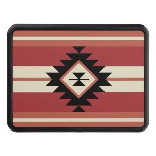 Aztec pattern trailer hitch cover
