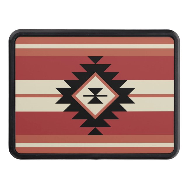 Aztec pattern trailer hitch cover (Front)