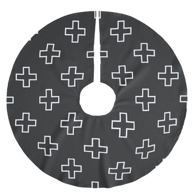 Aztec Pearl: Mexican Orange Blossom Splendour Brushed Polyester Tree Skirt (Front)