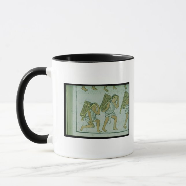 Aztec porters, from the 'Florentine Codex' Mug (Left)