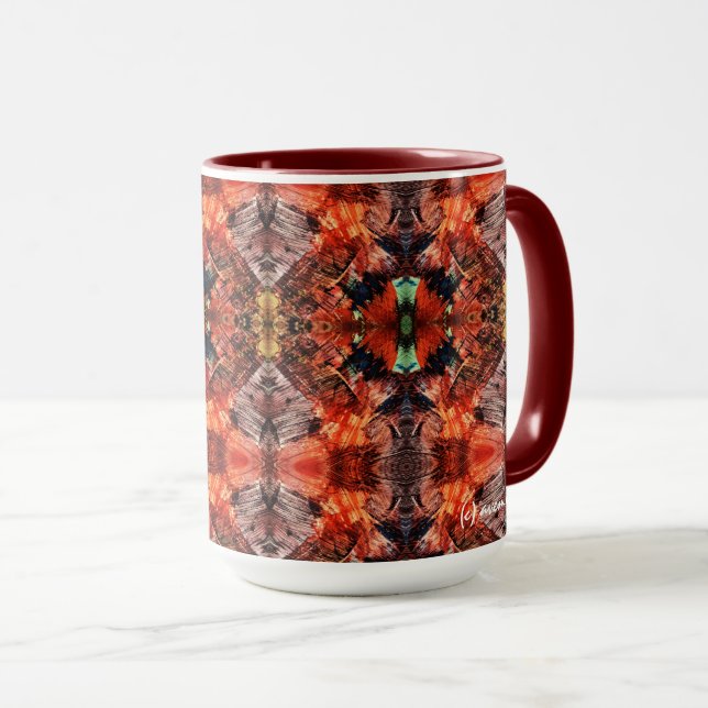 Aztec Red Adventure Mug (Front Right)
