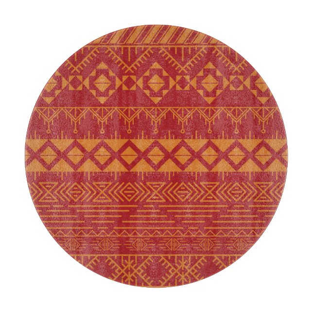 Aztec Retro: Vintage Pattern Design. Cutting Board (Front)