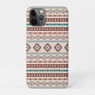 Aztec Rusts Teal Cream Mixed Motifs Pattern iPhone 11 Pro Case
