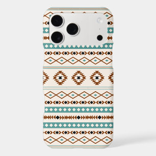 Aztec Sarcelle Terre Cuite Noir Crème Motif Mixte