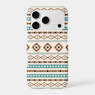 Aztec Sarcelle Terre cuite Noir Crème Motif Mixte
