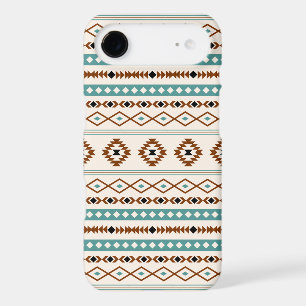 Aztec Sarcelle Terre cuite Noir Crème Motif Mixte