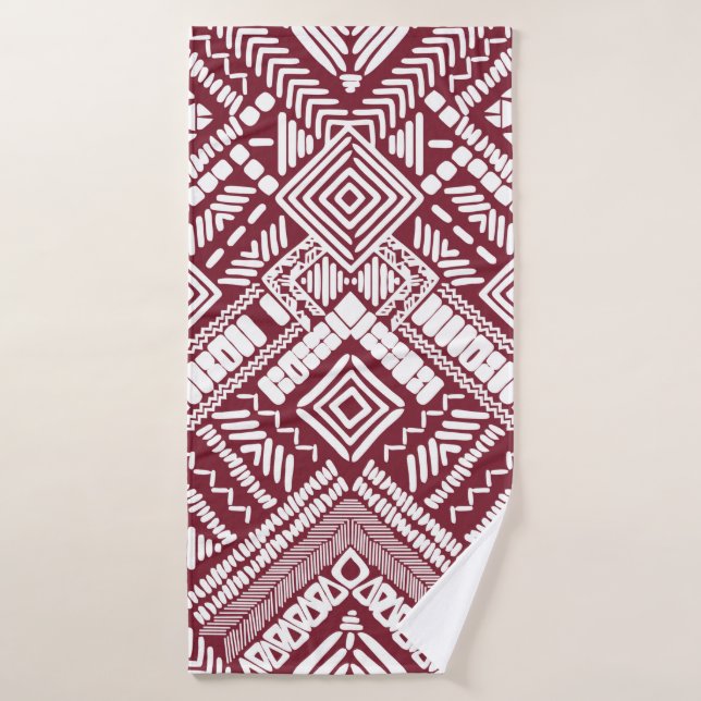 Aztec seamless pattern bath towel (Bath Towel)
