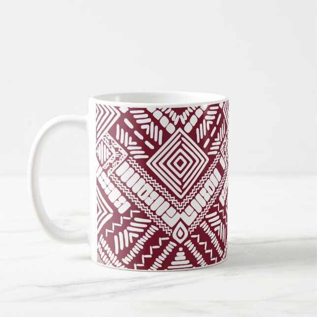 Aztec seamless pattern coffee mug (Left)
