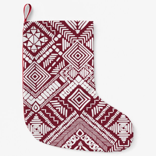 Aztec seamless pattern small christmas stocking (Front)
