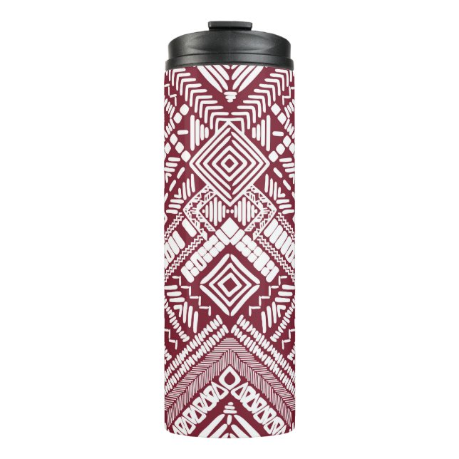 Aztec seamless pattern thermal tumbler (Front)