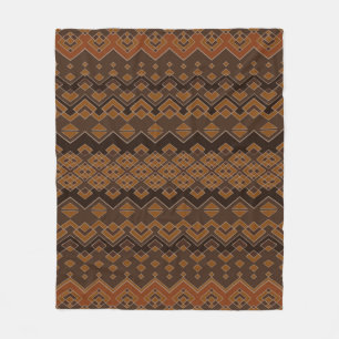 Aztec seamless pattern. Tribal aztec print. Abstra Fleece Blanket