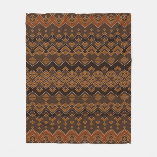 Aztec seamless pattern. Tribal aztec print. Abstra Fleece Blanket (Front)