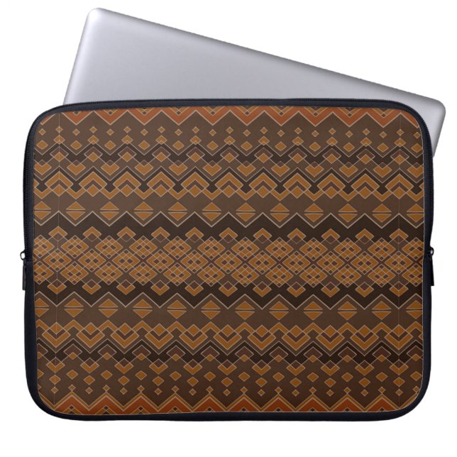 Aztec seamless pattern. Tribal aztec print. Abstra Laptop Sleeve (Front)