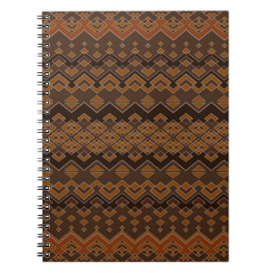 Aztec seamless pattern. Tribal aztec print. Abstra Notebook