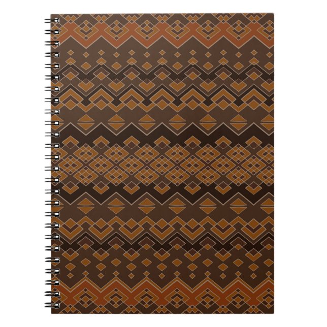 Aztec seamless pattern. Tribal aztec print. Abstra Notebook (Front)