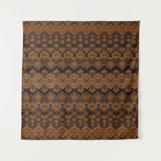 Aztec seamless pattern. Tribal aztec print. Abstra Tapestry (Front)
