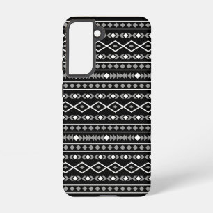 Aztec Shapes Pattern Grey White Black Samsung Galaxy Case