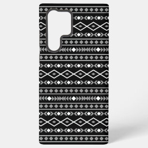 Aztec Shapes Pattern Grey White Black Samsung Galaxy Case