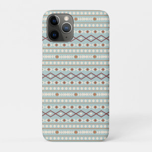 Aztec Shapes Pattern Rusts Cream Teal-Blue iPhone 11 Pro Case
