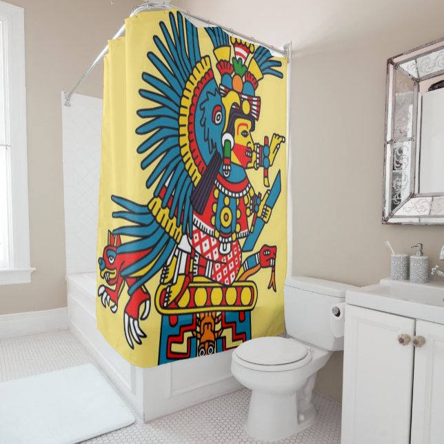 Aztec Shower Curtain (In Situ)