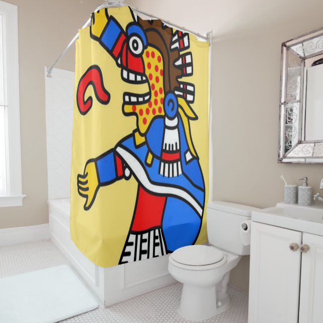 Aztec Shower Curtain (In Situ)