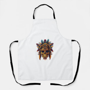 Aztec Skull Relic Apron