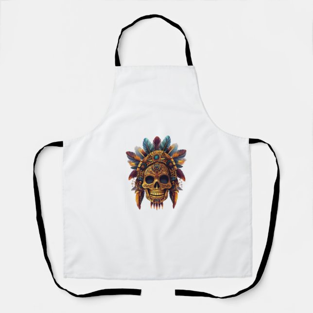 Aztec Skull Relic Apron (Front)