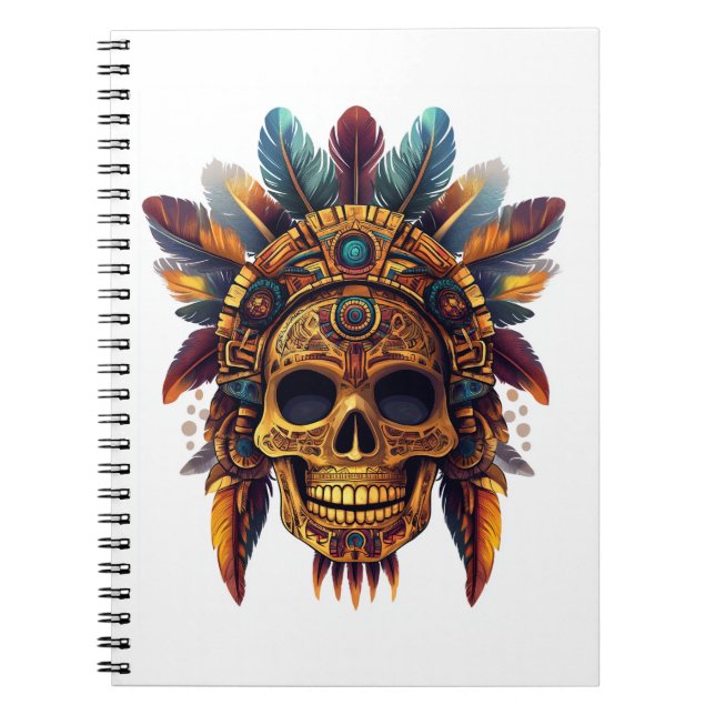 Aztec Skull Relic Notebook (Front)