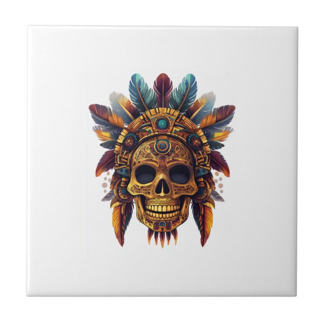 Aztec Skull Relic Tile (Front)