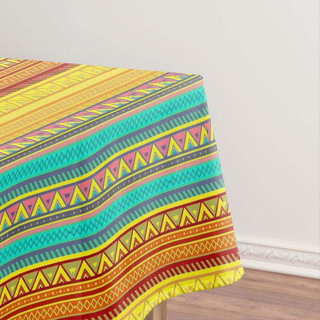 Aztec stripes tablecloth (In Situ)