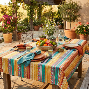 Aztec stripes tablecloth